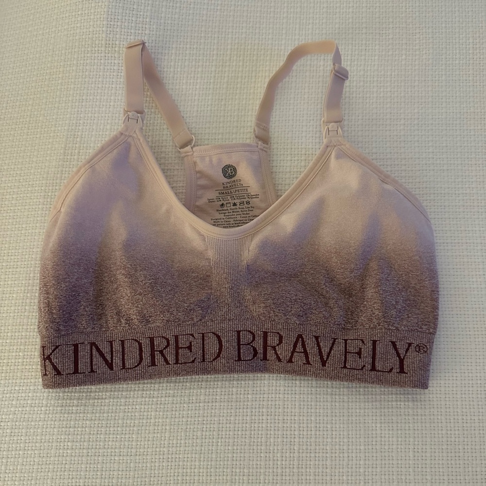 Kindred Bravely sports bra nursing/ pumping bra